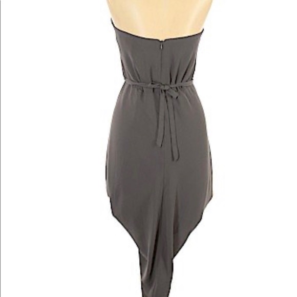 Paper crown gray cocktail dress - Picture 3 of 4